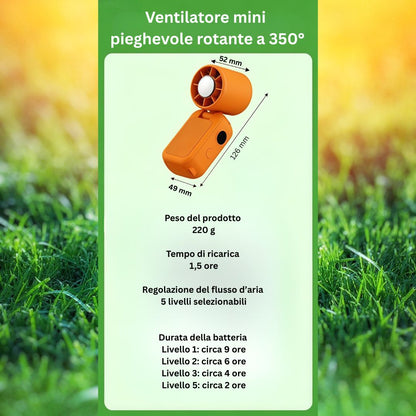 Fani – um 350° faltbarer Mini-Ventilator