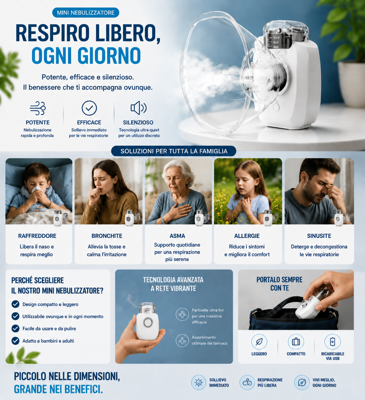 GoNeb - Mini Nebulizzatore Portatile