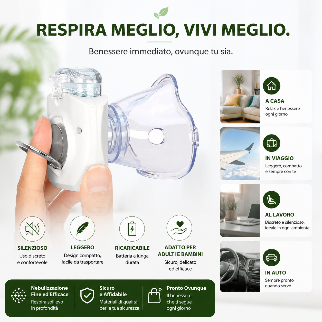 GoNeb - Mini Nebulizzatore Portatile
