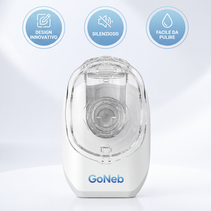 GoNeb - Mini Nebulizzatore Portatile. Tecnologia compatta, utilizzo semplice.